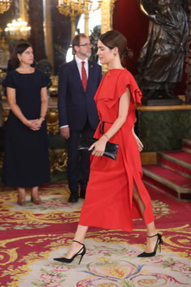 The King and Queen, the Princess of Asturias, and Infanta Sofía preside over the reception at the Royal Palace in celebration of National Day. Sofía Palazuelo during the reception with the King and Queen, Princess Leonor, and Infanta Sofía on the occasion of National Day, at the Royal Palace, on October 12, 2026, in Madrid, Spain. The event is presided over by the King and Queen, the Princess of Asturias, and Infanta Sofía following the solemn ceremony honoring the National Flag and the military parade held in Plaza de Cánovas del Castillo. The purpose of the National Day commemoration is to solemnly recall moments in our collective history that form part of our shared historical, cultural, and social heritage, recognized as such by the va Copyright: xRaulxTerrelx 7840999