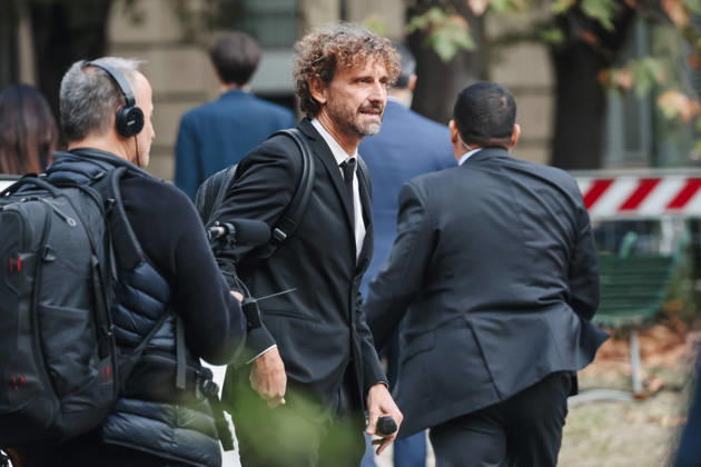 IPA89596353 - Milan: Assolombarda™s 2026 General Assembly at the Teatro Dal Verme. Pictured: Filippo Roma (correspondent for the TV show *Le Iene*)  Copyright: xAlessandroxBremecx xx IPA89596353