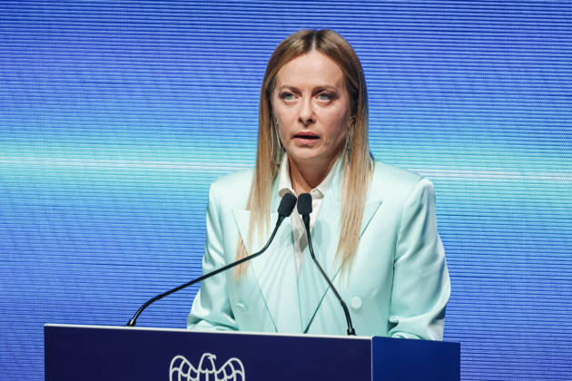 IPA89596359 - Milan: Assolombarda™s 2026 General Assembly at the Teatro Dal Verme. Pictured: Giorgia Meloni (Prime Minister of the Italian Republic)  Copyright: xAlessandroxBremecx xx IPA89596359