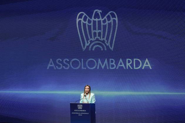 IPA89596361 - Milan: Assolombarda™s 2026 General Assembly at the Teatro Dal Verme. Pictured: Giorgia Meloni (Prime Minister of the Italian Republic)  Copyright: xAlessandroxBremecx xx IPA89596361