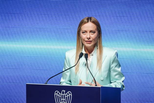 IPA89596369 - Milan: Assolombarda™s 2026 General Assembly at the Teatro Dal Verme. Pictured: Giorgia Meloni (Prime Minister of the Italian Republic)  Copyright: xAlessandroxBremecx xx IPA89596369