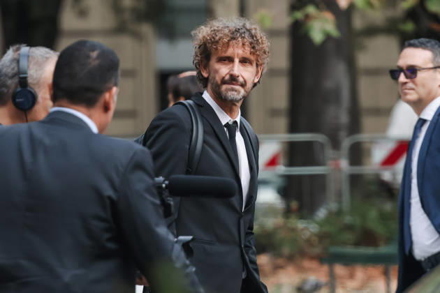 IPA89596354 - Milan: Assolombarda™s 2026 General Assembly at the Teatro Dal Verme. Pictured: Filippo Roma (correspondent for the TV show *Le Iene*)  Copyright: xAlessandroxBremecx xx IPA89596354