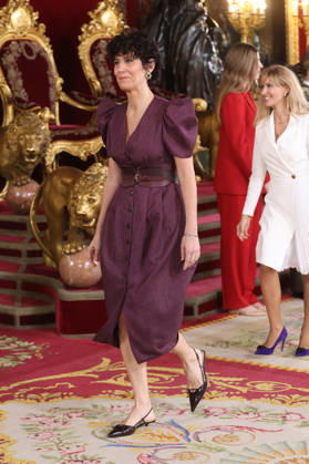 The King and Queen, the Princess of Asturias, and Infanta Sofía preside over the reception at the Royal Palace to mark National Day. The Minister of Inclusion, Social Security, and Migration and government spokesperson, Elma Saiz, during the reception with the King and Queen, Princess Leonor, and Infanta Sofía on the occasion of National Day at the Royal Palace on October 12, 2026, in Madrid, Spain. The event is presided over by the King and Queen, the Princess of Asturias, and Infanta Sofía following the solemn ceremony honoring the national flag and the military parade held in Plaza de Cánovas del Castillo. The commemoration of National Day aims to solemnly recall moments in our collective history that form part of our shared historical, Copyright: xRaulxTerrelx 7841016