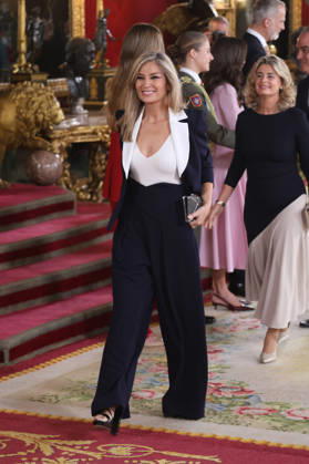 The King and Queen, the Princess of Asturias, and Infanta Sofía preside over the reception at the Royal Palace to celebrate National Day. Sandra Golpe during the reception with the King and Queen, Princess Leonor, and Infanta Sofía to celebrate National Day, at the Royal Palace on October 12, 2026, in Madrid, Spain. The event is presided over by the King and Queen, the Princess of Asturias, and Infanta Sofía following the solemn ceremony honoring the national flag and the military parade held in Plaza de Cánovas del Castillo. The purpose of the National Day commemoration is to solemnly recall moments in our collective history that form part of our shared historical, cultural, and social heritage, recognized as such by the vast majority of Copyright: xRaulxTerrelx 7841037