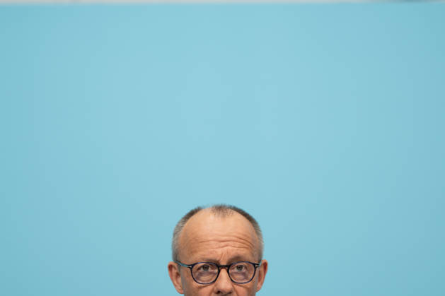 Bundeskanzler Friedrich Merz bei der Abschlusspressekonferenz;Präsidiumsklausurtagung der CDU Deutschlands in Berlin, Oktober 2026, Berlin Berlin Deutschland Konrad-Adenauer-Haus