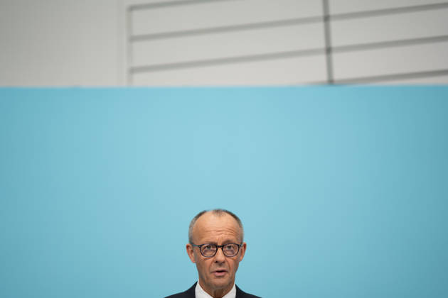 Bundeskanzler Friedrich Merz bei der Abschlusspressekonferenz;Präsidiumsklausurtagung der CDU Deutschlands in Berlin, Oktober 2026, Berlin Berlin Deutschland Konrad-Adenauer-Haus