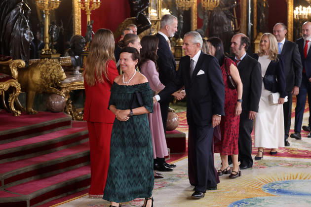The King and Queen, the Princess of Asturias, and Infanta Sofía presided over the reception at the Royal Palace to mark National Day. The President of Europa Press, Asís Martín de Cabiedes, during the reception with the King and Queen, Princess Leonor, and Infanta Sofía on the occasion of National Day at the Royal Palace on October 12, 2026, in Madrid, Spain. The event is presided over by the King and Queen, the Princess of Asturias, and Infanta Sofía following the solemn ceremony honoring the national flag and the military parade held in Plaza de Cánovas del Castillo. The purpose of the National Day commemoration is to solemnly recall moments in our collective history that form part of our shared historical, cultural, and social heritage, Copyright: xRaulxTerrelx 7841033
