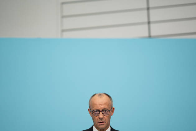 Bundeskanzler Friedrich Merz bei der Abschlusspressekonferenz;Präsidiumsklausurtagung der CDU Deutschlands in Berlin, Oktober 2026, Berlin Berlin Deutschland Konrad-Adenauer-Haus