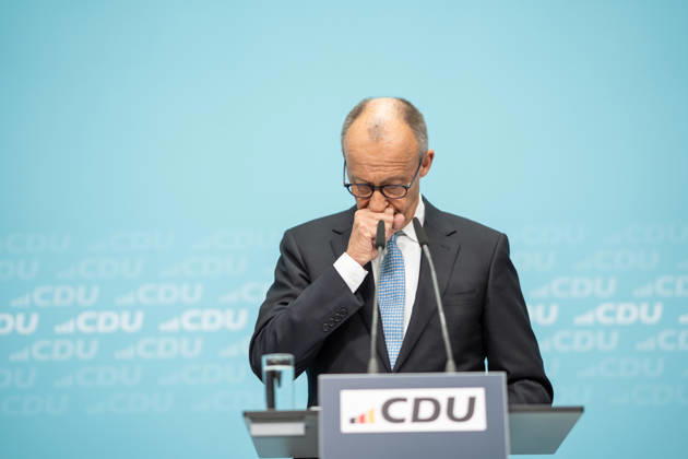 Bundeskanzler Friedrich Merz bei der Abschlusspressekonferenz;Präsidiumsklausurtagung der CDU Deutschlands in Berlin, Oktober 2026, Berlin Berlin Deutschland Konrad-Adenauer-Haus