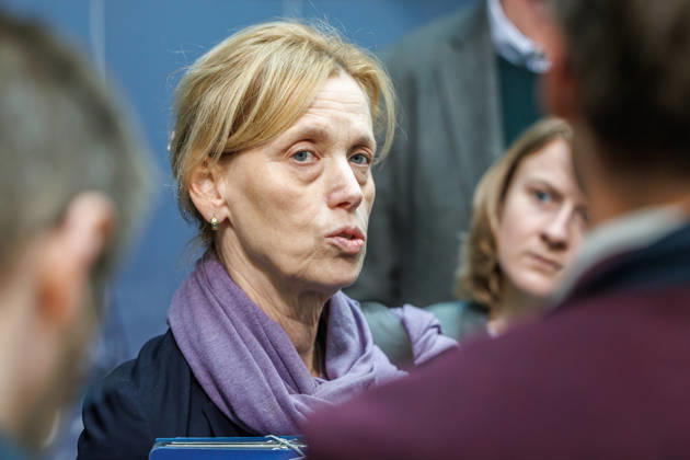 Pressekonferenz mit dem Vorsitzenden der CDU Deutschlands, Bundeskanzler Friedrich Merz und der Generalsekretärin der CDU Deutschlands Franziska Hoppermann Karin Prien (CDU), Bundesfamilienministerin am 12.10.2026 im Konrad-Adenauer-Haus in Berlin. Berlin Berlin Deutschland CDU-Bundesgeschäftsstelle (Konrad-Adenauer-Haus)