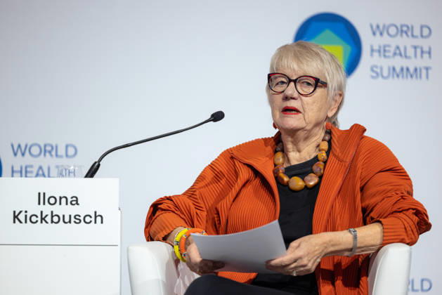 World Health Summit 2026 Weltgesundheitsgipfel 2. Tag Deutschland, Berlin am 12. Oktober 2026: Veröffentlichung des Abschlussberichts (Capstone Insights Report) des Global Preparedness Monitoring Board (GPMB). Launch of the GPMB Capstone Insights Report Getting Ahead of Pandemic Risk: Insights from Eight Years of Global Monitoring. Im Bild: Prof. Dr. Ilona Kickbusch Mitglied des Global Preparedness Monitoring Board (GPMB) Gründungsdirektorin des Global Health Centre¨Graduate Institute of International and Development Studies Schweiz Global Preparedness Monitoring Board (GPMB) Board Member Global Health Center The Graduate Institute of International and Development Studies Founding Director Switzerland.