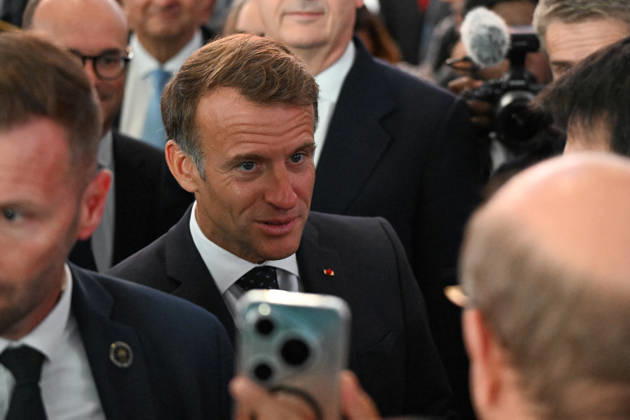 French President Emmanuel Macron, accompanied by Luc Chatel and Roland Lescure, Minister of the Economy, Finance, and Industrial, Energy, and Digital Sovereignty, attends the 2026 Paris Motor Show at Paris Expo · Porte de Versailles in Paris, France, on October 12, 2026. Lionel Urman Bestimage French President Emmanuel Macron at the international Paris Motor Show at the Porte de Versailles in Paris, France, on October 12, 2026. Paris, France Copyright: xLIONELxURMANxx xBESTIMAGExLIONELxURMANxx xBESTIMAGEx