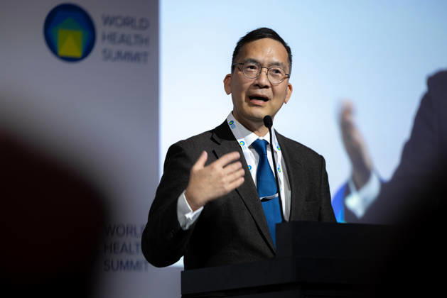 World Health Summit 2026 Weltgesundheitsgipfel 2. Tag Deutschland, Berlin am 12. Oktober 2026: Veröffentlichung des Abschlussberichts (Capstone Insights Report) des Global Preparedness Monitoring Board (GPMB). Launch of the GPMB Capstone Insights Report Getting Ahead of Pandemic Risk: Insights from Eight Years of Global Monitoring. Im Bild: Prof. Dr. Hajime Inoue Professor an der Internationalen Universität für Gesundheit und Wohlfahrt (International University of Health and Welfare) Japan.