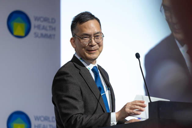 World Health Summit 2026 Weltgesundheitsgipfel 2. Tag Deutschland, Berlin am 12. Oktober 2026: Veröffentlichung des Abschlussberichts (Capstone Insights Report) des Global Preparedness Monitoring Board (GPMB). Launch of the GPMB Capstone Insights Report Getting Ahead of Pandemic Risk: Insights from Eight Years of Global Monitoring. Im Bild: Prof. Dr. Hajime Inoue Professor an der Internationalen Universität für Gesundheit und Wohlfahrt (International University of Health and Welfare) Japan.