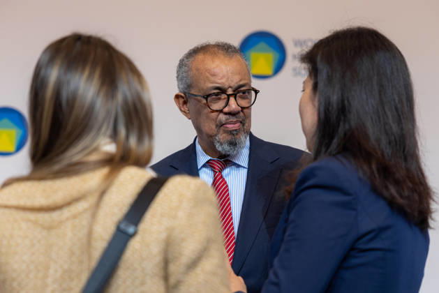 World Health Summit 2026 Weltgesundheitsgipfel 2. Tag Deutschland, Berlin am 12. Oktober 2026: Veröffentlichung des Abschlussberichts (Capstone Insights Report) des Global Preparedness Monitoring Board (GPMB). Launch of the GPMB Capstone Insights Report Getting Ahead of Pandemic Risk: Insights from Eight Years of Global Monitoring. Im Bild: Dr. Tedros Adhanom Ghebreyesus Generaldirektor der Weltgesundheitsorganisation (WHO). World Health Organization (WHO) Director-General.