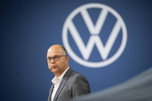 Paris Motor Show Volkswagen Press Conference - Paris AJ CEO Volkswagen Group France, Marc Meurer during the 91st edition of the international Paris Motor Show (Mondial de l’auto) at the Porte de Versailles in Paris on October 12, 2026. Photo by Alexis Jumeau ABACAPRESS.COM Paris France  Copyright: xJumeauxAlexis ABACAx