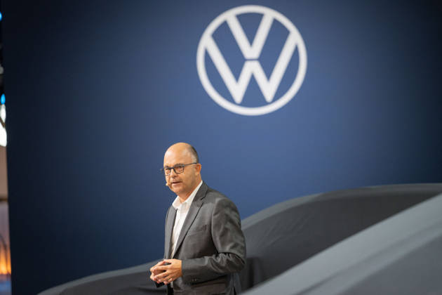Paris Motor Show Volkswagen Press Conference - Paris AJ CEO Volkswagen Group France, Marc Meurer during the 91st edition of the international Paris Motor Show (Mondial de l’auto) at the Porte de Versailles in Paris on October 12, 2026. Photo by Alexis Jumeau ABACAPRESS.COM Paris France  Copyright: xJumeauxAlexis ABACAx