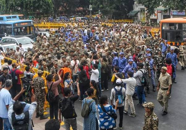 October 12, 2026, New Delhi, India: NEW DELHI, INDIA, OCTOBER 12, 2026: Congress leader Rahul Gandhi takes part in a protest march from Barakhamba Road towards the Supreme Court in New Delhi, demanding the resignation of India s Chief Election Commissioner Gyanesh Kumar over alleged irregularities in the Special Intensive Revision (SIR) of electoral rolls. The Election Commission denies wrongdoing. New Delhi India - ZUMAq101 20261012_zna_q101_047 Copyright: xVishalxKapoorx