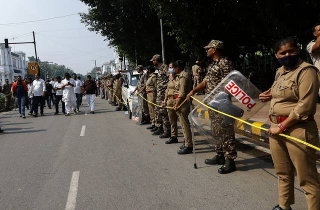 October 12, 2026, New Delhi, India: NEW DELHI, INDIA, OCTOBER 12, 2026: Congress leader Rahul Gandhi takes part in a protest march from Barakhamba Road towards the Supreme Court in New Delhi, demanding the resignation of India s Chief Election Commissioner Gyanesh Kumar over alleged irregularities in the Special Intensive Revision (SIR) of electoral rolls. The Election Commission denies wrongdoing. New Delhi India - ZUMAq101 20261012_zna_q101_050 Copyright: xVishalxKapoorx