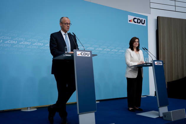Berlin, Konrad-Adenauer-Haus, CDU Berlin, Konrad-Adenauer-Haus, CDU, Präsidiumsklausurtagung, Bundesvorstandssitzung, Friedrich Merz, Bundeskanzler, Generalsekretärin, CDU, Franziska Hoppermann Berlin Berlin GER