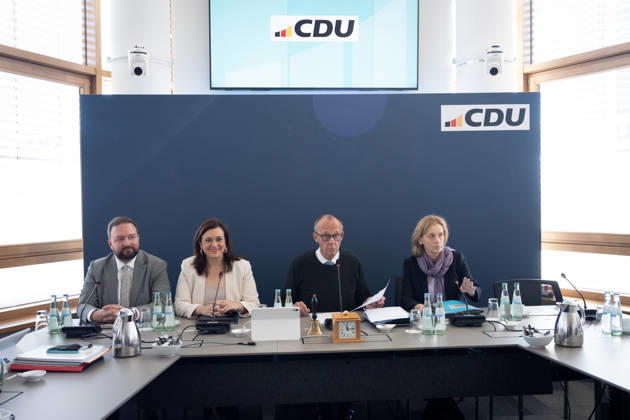 Berlin, Konrad-Adenauer-Haus, CDU Berlin, Konrad-Adenauer-Haus, CDU, Präsidiumsklausurtagung, Bundesvorstandssitzung, Friedrich Merz, Generalsekretärin, Franziska Hoppermann Berlin Berlin GER