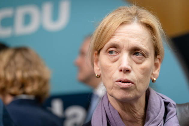 Berlin, Konrad-Adenauer-Haus, CDU Berlin, Konrad-Adenauer-Haus, CDU, Präsidiumsklausurtagung, Bundesvorstandssitzung, Karin Prien, Bundesministerin, Stellvertretende Bundesvorsitzende Berlin Berlin GER