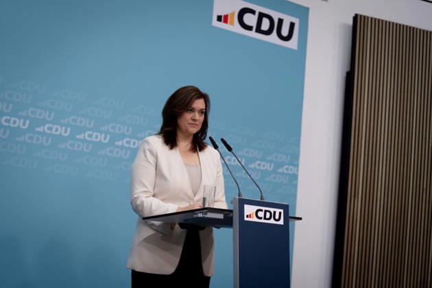 Berlin, Konrad-Adenauer-Haus, CDU Berlin, Konrad-Adenauer-Haus, CDU, Präsidiumsklausurtagung, Bundesvorstandssitzung, Friedrich Merz, Bundeskanzler, Generalsekretärin, CDU, Franziska Hoppermann Berlin Berlin GER