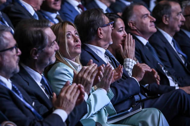 October 12, 2026, Milan, Mi, Italy: Prime Minister Giorgia Meloni during the Assolombarda 2026 General Assembly, Milan, 12 10 2026 Milan Italy  - ZUMAa289 20261012_zia_a289_042 Copyright: xAgf NicolaxMarfisix