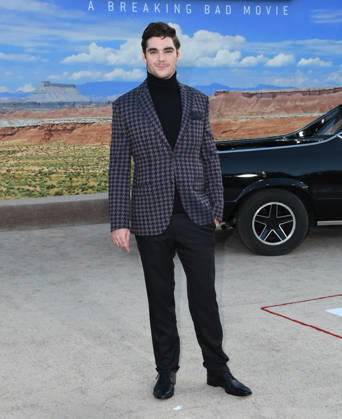 07 October 2019 - Westwood, California - RJ Mitte. Netflix s El Camino: A Breaking Bad Movie Los Angeles Premiere held at Regency Village Theater. Photo Copyright: xBirdiexThompsonx