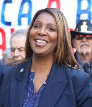 October 12, 2026, New York, New York, USA: Attorney General of New York LETITIA JAMES seen during the 2026 Columbus Day Parade celebrating Italian-American heritage on 5th Avenue. New York USA - ZUMAk03_ 20261012_zaf_k03_034 Copyright: xNancyxKaszermanx