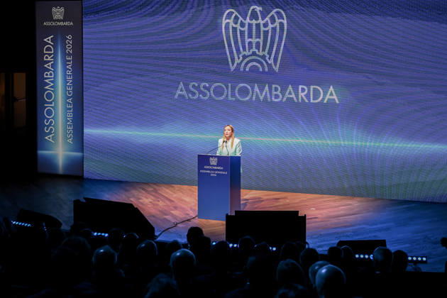 October 12, 2026, Milan, Mi, Italy: Prime Minister Giorgia Meloni speaks at the Assolombarda 2026 General Assembly, Milan, 12 10 2026 Milan Italy  - ZUMAa289 20261012_zia_a289_142 Copyright: xAgf NicolaxMarfisix