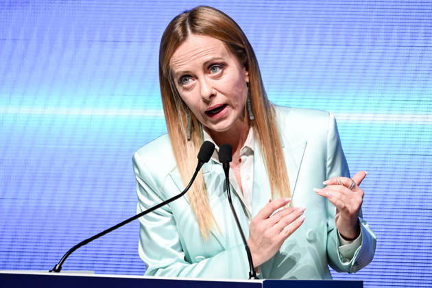 October 12, 2026, Milan, Mi, Italy: Prime Minister Giorgia Meloni speaks at the Assolombarda 2026 General Assembly, Milan, 12 10 2026 Milan Italy  - ZUMAa289 20261012_zia_a289_149 Copyright: xAgf NicolaxMarfisix