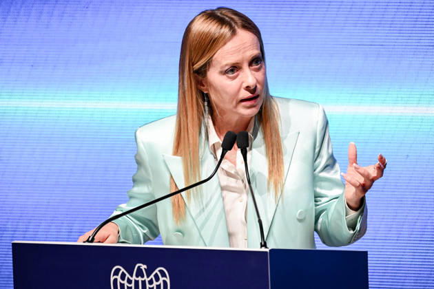 October 12, 2026, Milan, Mi, Italy: Prime Minister Giorgia Meloni speaks at the Assolombarda 2026 General Assembly, Milan, 12 10 2026 Milan Italy  - ZUMAa289 20261012_zia_a289_158 Copyright: xAgf NicolaxMarfisix