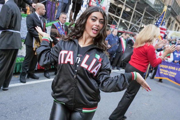 October 12, 2026, New York, New York, USA: Italian Pride at the 82nd annual Columbus Day Parade as it.made its way up Fifth Avenue bringing the excitement and spirit of Italian.American heritage to NYC. Floats, marching bands, italian music.and thousands of spectators celebrated the history, culture and.contributions of Italian Americans. New York USA - ZUMAh156 20261012_znp_h156_003 Copyright: xMiloxHessx