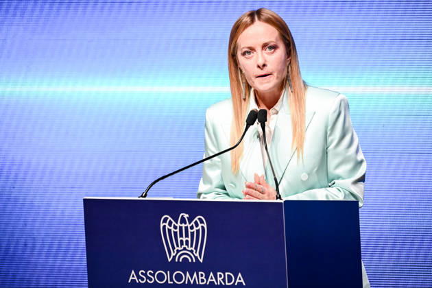 October 12, 2026, Milan, Mi, Italy: Prime Minister Giorgia Meloni speaks at the Assolombarda 2026 General Assembly, Milan, 12 10 2026 Milan Italy  - ZUMAa289 20261012_zia_a289_165 Copyright: xAgf NicolaxMarfisix