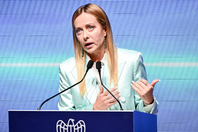 October 12, 2026, Milan, Mi, Italy: Prime Minister Giorgia Meloni speaks at the Assolombarda 2026 General Assembly, Milan, 12 10 2026 Milan Italy  - ZUMAa289 20261012_zia_a289_170 Copyright: xAgf NicolaxMarfisix