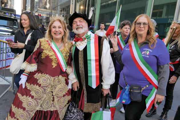 October 12, 2026, New York, New York, USA: Italian Pride at the 82nd annual Columbus Day Parade as it.made its way up Fifth Avenue bringing the excitement and spirit of Italian.American heritage to NYC. Floats, marching bands, italian music.and thousands of spectators celebrated the history, culture and.contributions of Italian Americans. New York USA - ZUMAh156 20261012_znp_h156_026 Copyright: xMiloxHessx
