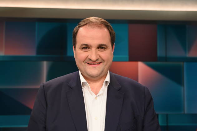 Politiker Nathanael Liminski, CDU, Minister für Bundes- und Europaangelegenheiten, Internationales sowie Medien des Landes Nordrhein-Westfalen, zu Gast in der ARD Talkshow Hart aber Fair mit dem Thema Starke Ränder, schwache Mitte: Bleibt das jetzt so?