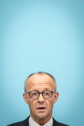 Bundeskanzler Friedrich Merz bei der Abschlusspressekonferenz;Präsidiumsklausurtagung der CDU Deutschlands in Berlin, Oktober 2026, Berlin Berlin Deutschland Konrad-Adenauer-Haus