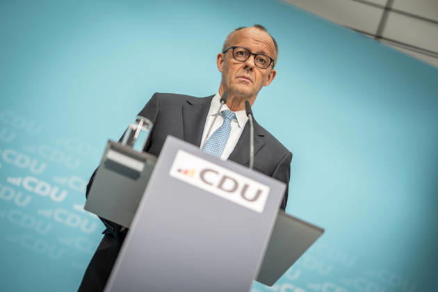 Bundeskanzler Friedrich Merz bei der Abschlusspressekonferenz;Präsidiumsklausurtagung der CDU Deutschlands in Berlin, Oktober 2026, Berlin Berlin Deutschland Konrad-Adenauer-Haus