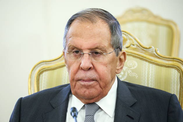 RUSSIA, MOSCOW - OCTOBER 13, 2026: Sergei Lavrov, Russia s Foreign Minister, attends a meeting with Kao Kim Hourn, Secretary General of the Association of Southeast Asian Nations (ASEAN), at the Reception House of the Foreign Ministry. Valery Sharifulin TASS 99229803
