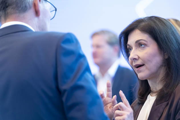 Katherina Reiche besucht Arbeitgebertag 2026 EUR, Deutschland, Berlin, 13.10.2026: Bundesministerin Katherina Reiche (CDU) und Rainer Dulger, Arbeitgeberpräsident auf dem Arbeitgebertag 2026 der Bundesvereinigung der Deutschen Arbeitgeberverbände.
