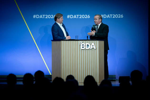 Deutschen Arbeitgebertag, bcc, Berlin Congress Center Deutschen Arbeitgebertag, bcc, Berlin Congress Center, Michael Bröcker, Boris Pistorius, Bundesverteidigungsminister Berlin Berlin GER
