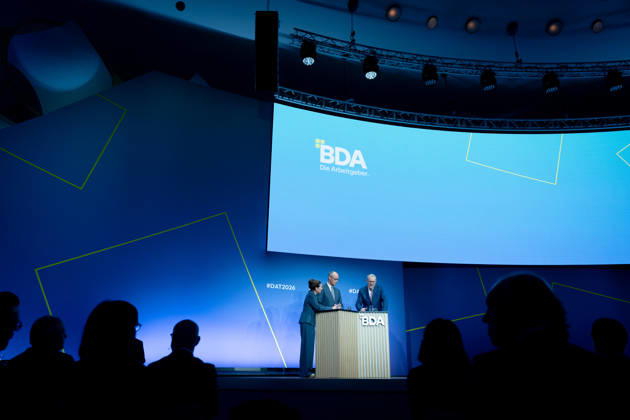 Deutschen Arbeitgebertag, bcc, Berlin Congress Center Deutschen Arbeitgebertag, bcc, Berlin Congress Center, Rainer Dulger, Arbeitgeberpräsident Friedrich Merz, Bundeskanzler Dagmar Rosenfeld Berlin Berlin GER