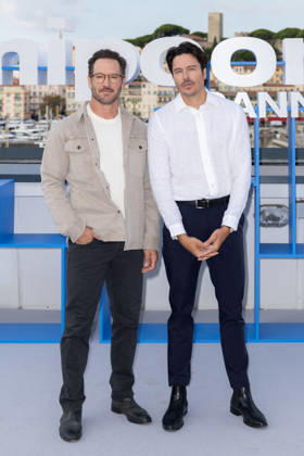 Mark-Paul Gosselaar Shane Cunningham During Premiere of BulgES - Cannes Mark-Paul Gosselaar and Shane Cunningham attend the photocall of BulgES during Cannes Mipcom 2026 in Cannes, France on October 13, 2026. Photo by Shootpix ABACAPRESS.COM Cannes France  Copyright: xShootpix ABACAx