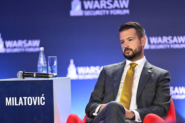 Warsaw Security Forum 2026 WARSAW, POLAND - OCTOBER 13: President of Montenegro Jakov Milatovic attends the second day panel discussion titled Half-Baked or Step-by-Step? Rethinking EU Enlargement at the Warsaw Security Forum 2026 (WSF 2026) in Warsaw, Poland on October 13, 2026. During his speech, Mirzoyan highlighted Armenia’s ongoing democratic reforms and shifting strategic posture toward closer partnership with the European Union and Western democratic institutions. Artur Widak Anadolu Warsaw Poland. Editorial use only. Please get in touch for any other usage.  Copyright: x2026xAnadoluxArturxWidakx