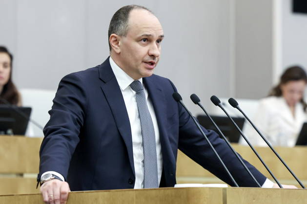 RUSSIA, MOSCOW - OCTOBER 13, 2026: Russian Accounts Chamber Chairman Boris Kovalchuk addresses a plenary meeting of the Russian State Duma Moscow Russia  - ZUMAt113 20261013_zaa_t113_387 Copyright: xRussianxStatexDumaxPressxOfficex