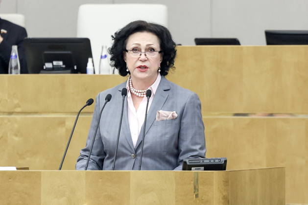 RUSSIA, MOSCOW - OCTOBER 13, 2026: Russian Accounts Chamber Deputy Chairwoman Galina Izorova addresses a plenary meeting of the Russian State Duma Moscow Russia  - ZUMAt113 20261013_zaa_t113_391 Copyright: xRussianxStatexDumaxPressxOfficex
