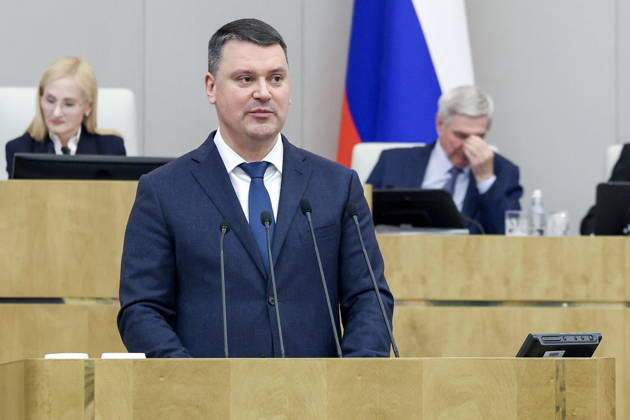 RUSSIA, MOSCOW - OCTOBER 13, 2026: Sergei Chirkov, Chairman of the Pension and Social Insurance Fund of Russia, addresses a plenary meeting of the Russian State Duma Moscow Russia  - ZUMAt113 20261013_zaa_t113_392 Copyright: xRussianxStatexDumaxPressxOfficex