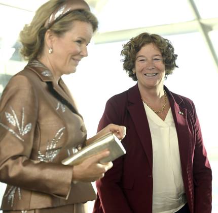 State Visit of King Philippe and Queen Mathilde to Kazakhstan (Day 3) ASTANA, KAZAKHSTAN - OCTOBER 13 : State Visit of King Philippe and Queen Mathilde to Kazakhstan (Day 3) - Visit of Alem.AI (International center for artificial intelligence). Presentation of the telescope of UGent to the CEO of Alem A.I. in the presence of Petra De Sutter and Kassym-Jomart Tokaïev (President of Kazakhstan) on October 13, 2026 in Astana, Kazakhstan, 13 10 2026 Astana Kazakhstan  Copyright: xDidierxLebrunx